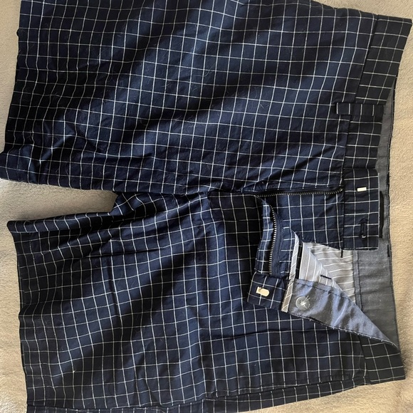 Banana Republic Other - Banana Republic Aiden Club Dark blue white squares lined short. Size 31